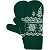 Варежки с зимним орнаментом Frost (зеленые) - миниатюра - рис 2.