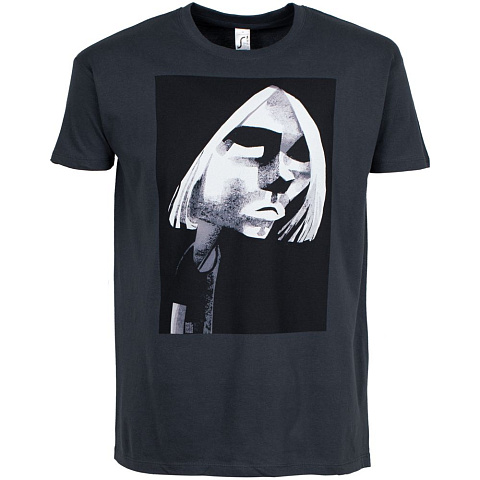 Футболка «Меламед. Kurt Cobain», темно-серая - рис 3.