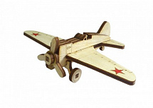3D конструктор из дерева Советский истребитель И-16