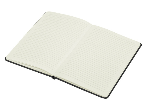 Блокнот Wispy, твердая обложка A5, 64 листа в линейку, черный - рис 2.