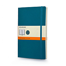 Записная книжка Moleskine Classic Soft (в линейку), Large (13х21см), бирюзовый