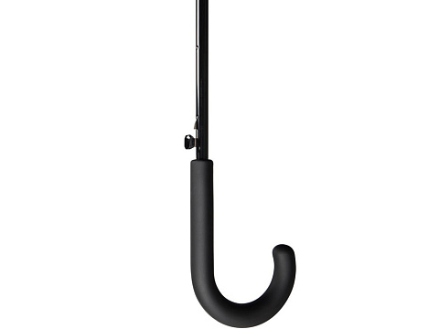 Зонт-трость Reviver с куполом из переработанного пластика, антрацит - рис 6.