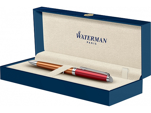 Шариковая ручка Waterman Hemisphere French riviera VERMILLON в подарочной коробке - рис 5.