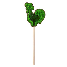 Леденец Петушок, зеленый со вкусом яблока, 21 гр.