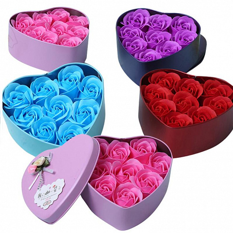 Подарочный набор Розы из мыла (9шт) - рис 5.