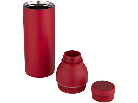 Illuminate бутылка-термос для воды с двойными стенками объемом 650 мл из переработанной нержавеющей стали, сертифицированной по стандарту RCS - Красный - рис 4.