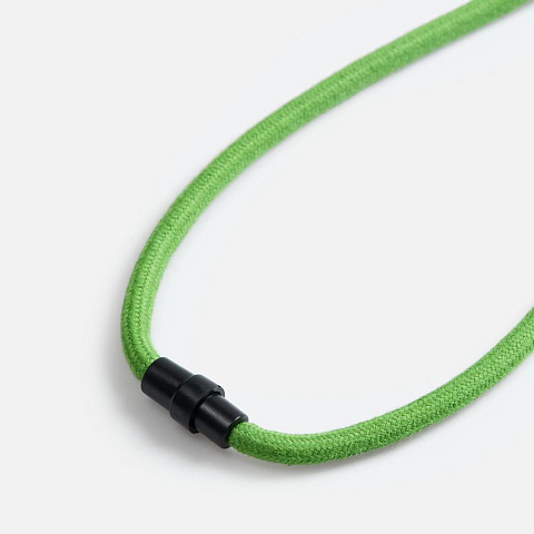 Шнурок для бейджа Tube Wood, зеленый - рис 5.