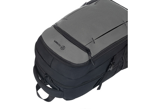 Рюкзак TORBER CLASS X, чёрно-серый, 46 x 32 x 18 см + Мешок для сменной обуви в подарок! - рис 7.