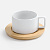 Чайная пара Stave, белая - миниатюра - рис 2.