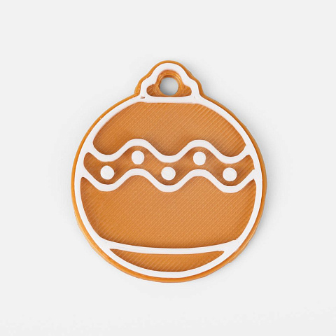 Мини-подвеска «Пряник», шарик - рис 2.