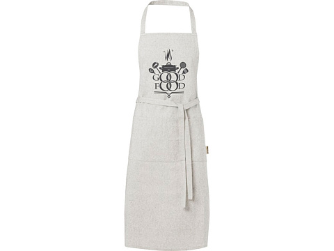 Pheebs 200 g/m2 recycled cotton apron, серый яркий - рис 4.