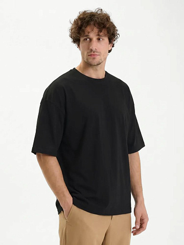 Футболка Oversize Premium 210, черная