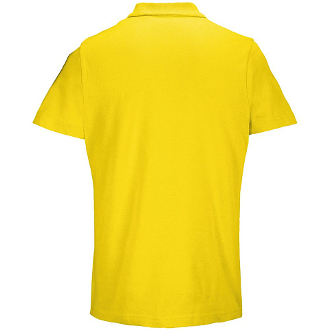 Рубашка поло унисекс Pulse, желтая - рис 3.