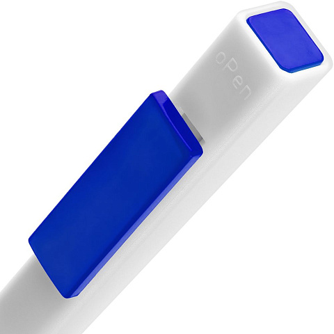 Ручка шариковая Swiper SQ, белая с синим - рис 5.