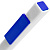 Ручка шариковая Swiper SQ, белая с синим - миниатюра - рис 5.