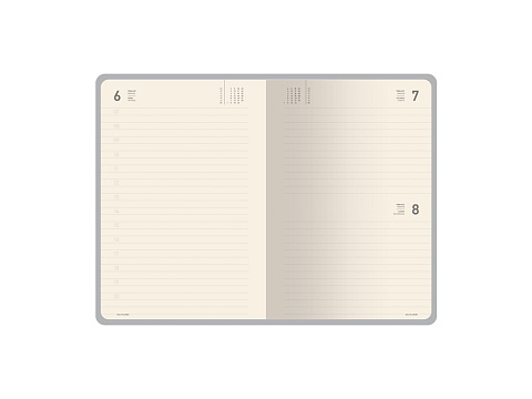 Ежедневник А5 датированный Megapolis Nappa на 2026, черный - рис 10.