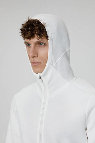 Куртка с капюшоном унисекс Begi, молочно-белая - рис 10.