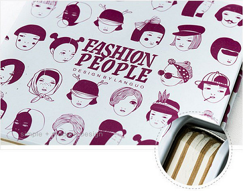 Записная книжка в жестяной обложке Fashion People - рис 2.