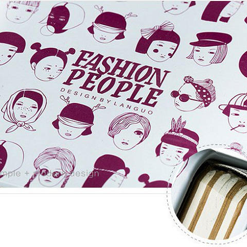 Записная книжка в жестяной обложке Fashion People - рис 2.
