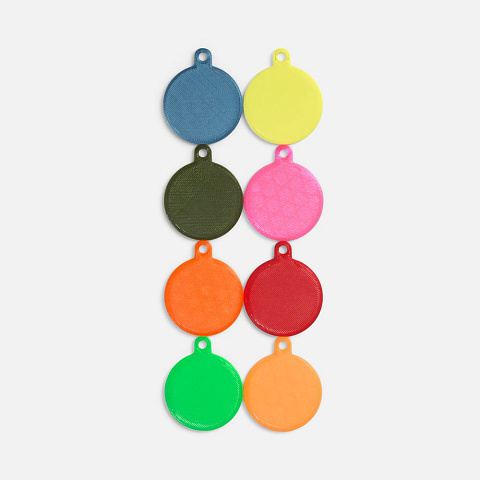 Подвеска Round, 3D-печать, красная - рис 3.