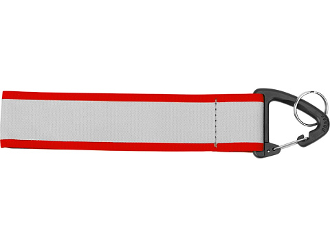 Светоотражающий брелок Reflector, серебристый/красный - рис 2.