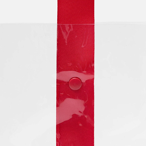 Шопер Clear Fest, ver.2, прозрачный с красными ручками - рис 7.