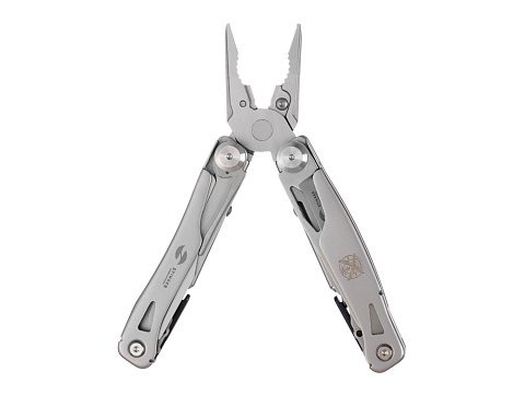 Мультитул Stinger, 106 мм, 15 функций, сталь, серебристый, в комплекте нейлоновый чехол - рис 3.