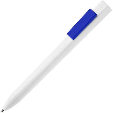 Ручка шариковая Swiper SQ, белая с синим - рис 2.