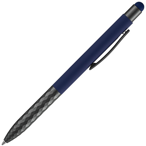 Ручка шариковая со стилусом Digit Soft Touch, синяя - рис 4.