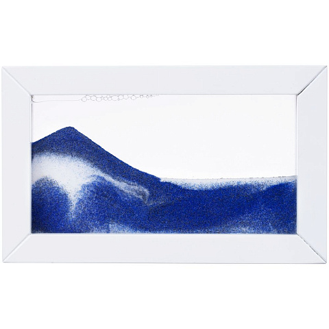 Песочная картина-антистресс Zenscape, белая с синим - рис 3.
