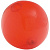 Надувной пляжный мяч Sun and Fun, полупрозрачный красный - миниатюра