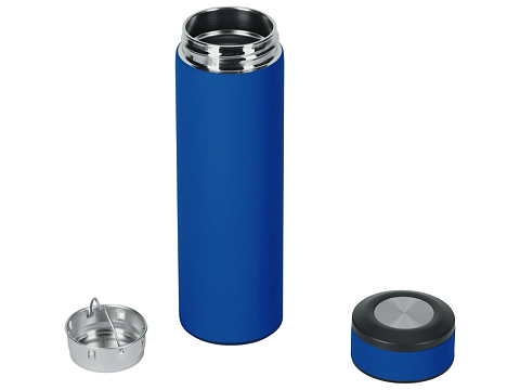 Вакуумный термос Vacuum Flask C1, soft touch, 420мл, синий - рис 2.