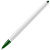 Ручка шариковая Tick, белая с зеленым - миниатюра - рис 4.
