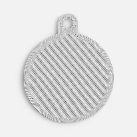 Подвеска Round, 3D-печать, светло-серая - рис 3.