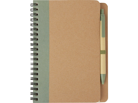 Блокнот Priestly с ручкой, зеленый яркий - рис 2.