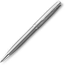 Шариковая ручка Parker Sonnet Stainless Steel CT, толщина линии M, цвет чернил черный, в подарочной упаковке