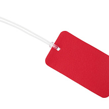 Багажная бирка Favor на силиконовой петле, красный