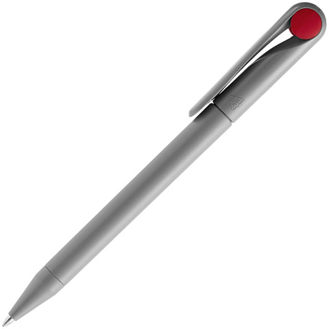 Ручка шариковая Prodir DS1 TMM Dot, серая с красным - рис 3.