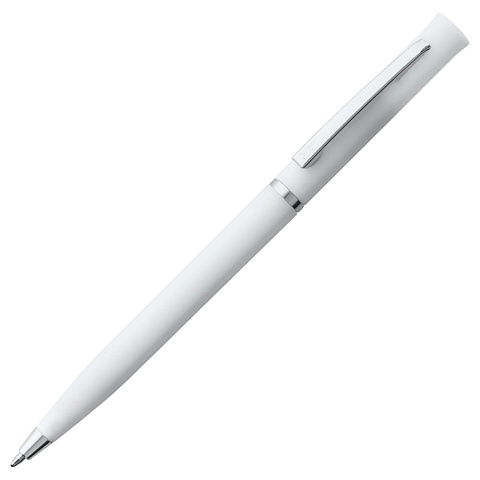 Ручка шариковая Euro Chrome, белая - рис 2.