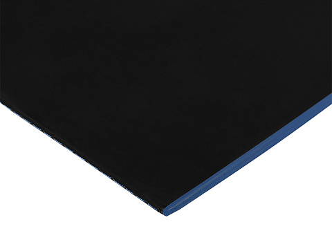 Бизнес-тетрадь А5 Pragmatic Contrast, 40 листов в клетку, черный с голубым срезом - рис 2.