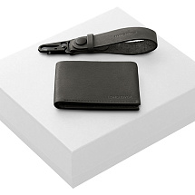 Подарочный набор Long River: кошелек, ремешок для ключей, белая коробка