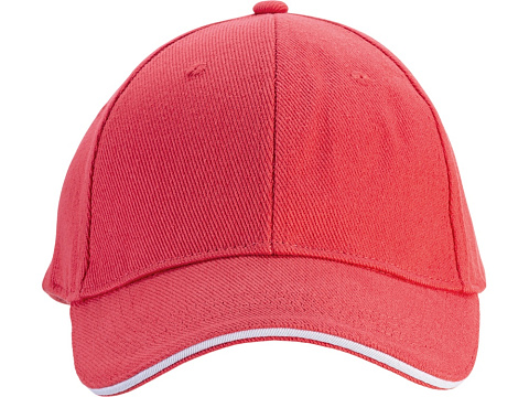 Бейсболка Cancun, красный/белый - рис 2.