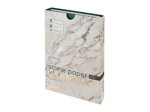 Ежедневник с каменной бумагой недатированный А5 Carrara, зеленый - рис 9.