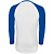 Футболка мужская с длинным рукавом Funky Lsl, белая с ярко-синим - миниатюра - рис 3.