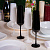 Набор бокалов для шампанского из черного и белого стекла (4 шт) - миниатюра