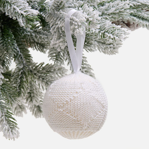 Вязаный шарик «Зимний шарм» - рис 2.