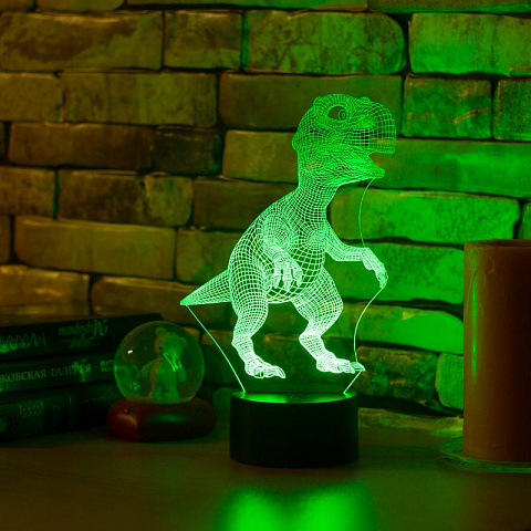 3D лампа Динозаврик - рис 7.