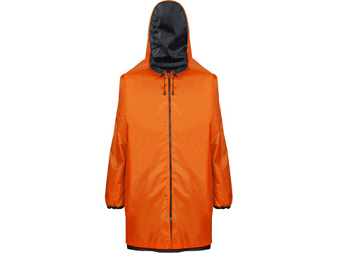 Дождевик Bi-color унисекс, оранжевый/черный - рис 3.