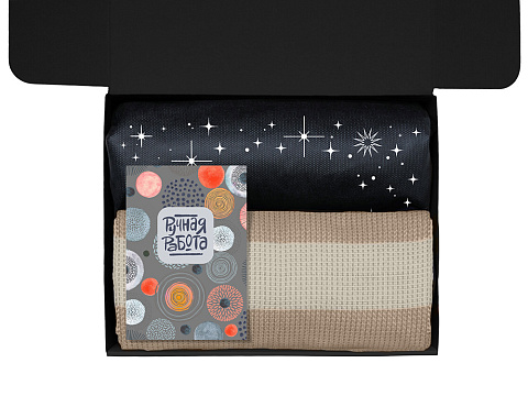 Подарочный набор Re:y. Warm с пледом, термосом и чаем - рис 3.