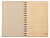 Блокнот на спирали в картонной обложке с переработанной бумагой Mania, натуральный - миниатюра - рис 3.
